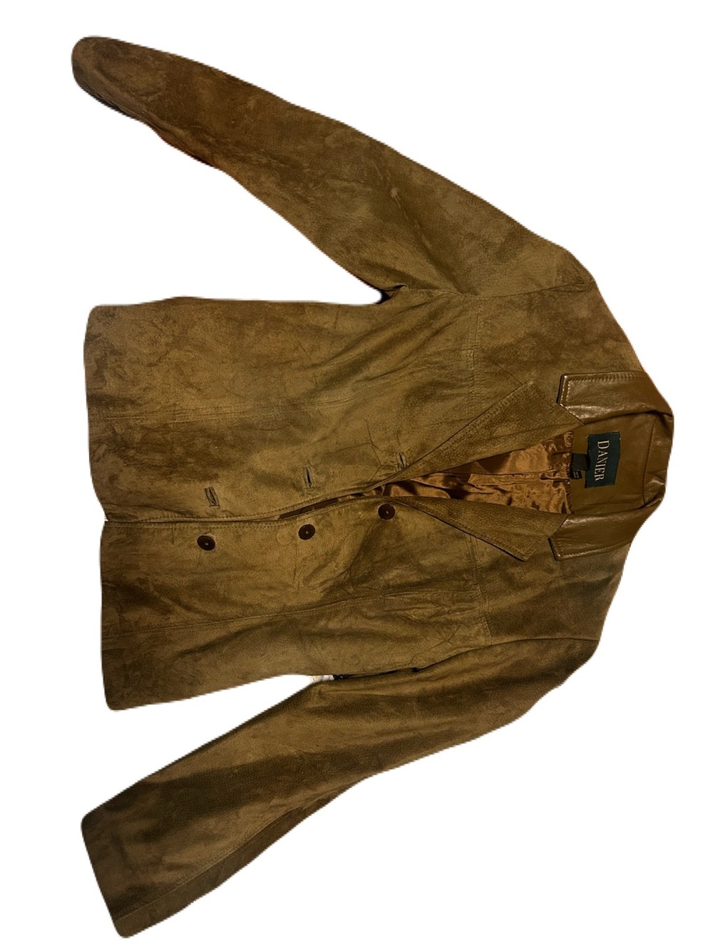 Vintage Danier Olive Green Suede Blazer Jacket